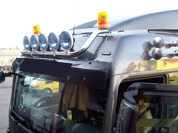 Bara inox proiectoare plafon MAN TGA, TGL, TGM, TGS, TGX