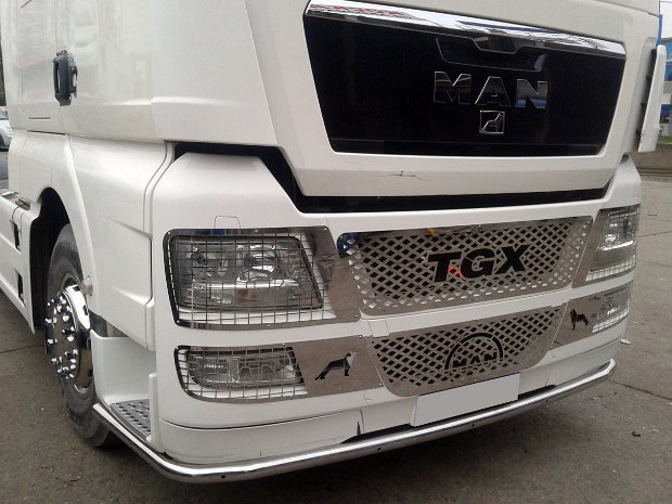 Bara inox tampon fata MAN TGA, TGL, TGM, TGS, TGX