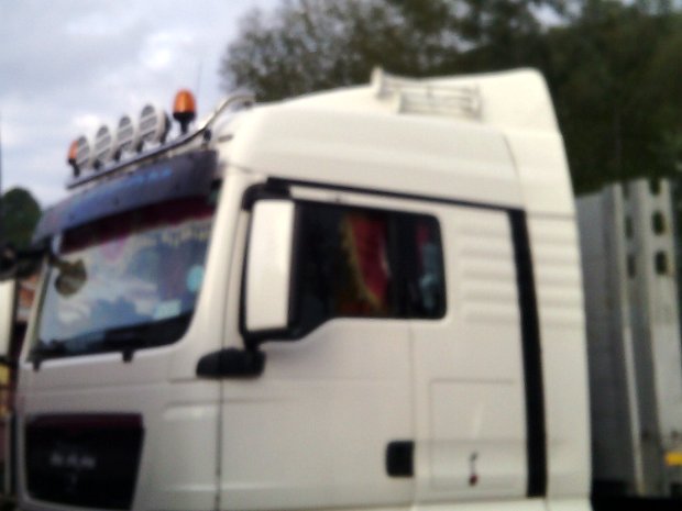 Bara inox tavan suport proiectoare MAN TGA, MAN TGX