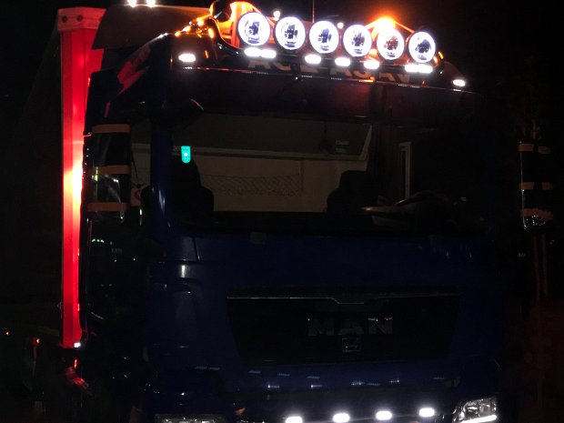 Bara inox lunga proiectoare plafon MAN TGA, TGX, XL