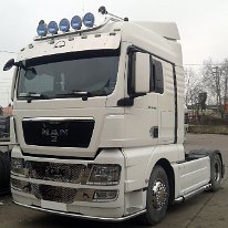 Bara inox lunga proiectoare plafon MAN TGA, TGX, XL (4)