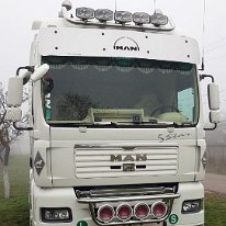 Bara inox lunga proiectoare plafon MAN TGA, TGX, XL (5)