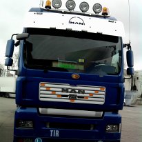 Bara inox lunga proiectoare plafon MAN TGA, TGX, XL (7)