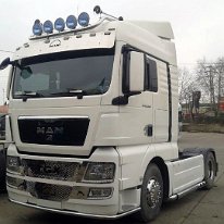 Bara inox lunga proiectoare plafon MAN TGA, TGX, XL (8)