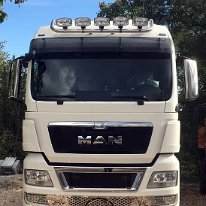 Bara inox lunga proiectoare plafon MAN TGA, TGX, XXL (1)