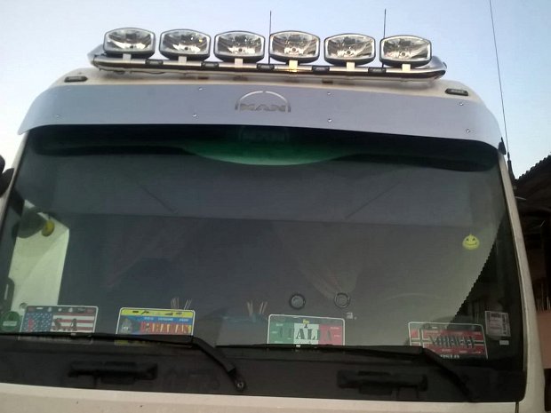 Bara inox proiectoare plafon MAN TGA, TGL, TGM, TGS, TGX