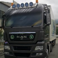 Bara inox proiectoare plafon MAN TGA, TGL, TGM, TGS, TGX (4)