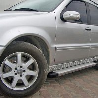 Mercedes ML '99-'05 Prag aluminiu argintiu PAA01 Pret - Cere oferta