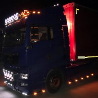 Bara inox lunga proiectoare plafon MAN TGA, TGX, XL (2)
