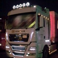 Bara inox lunga proiectoare plafon MAN TGA, TGX, XXL (5)