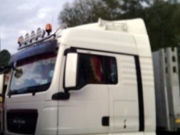 Bara inox tavan suport proiectoare MAN TGA, MAN TGX