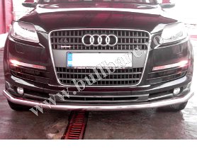 Bullbar bara inox Audi Q7, cod model B021 Bullbar inox Audi Q7, praguri inox Audi Q7, praguri aluminiu Audi Q7, scut metalic motor Audi Q7, carlig tractare Audi Q7, jenti aliaj Audi Q7, paravanturi geam...