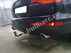 Tip carlig tractiune Audi Q7 Bullbar inox Audi Q7, praguri inox Audi Q7, praguri aluminiu Audi Q7, scut metalic motor Audi Q7, carlig tractare Audi...