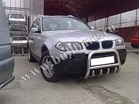 Bullbar inox BMW X3, cod model B004, Pret - 890 lei Bullbar inox BMW X3, praguri inox BMW X3, praguri aluminiu BMW X3, scut metalic motor BMW X3, carlig tractare BMW X3, jenti aliaj BMW X3, paravanturi geam BMW...