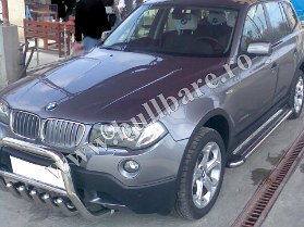 BMW X3 Praguri inox P003 Bullbar inox BMW X3, praguri inox BMW X3, praguri aluminiu BMW X3, scut metalic motor BMW X3, carlig tractare BMW X3, jenti aliaj BMW X3, paravanturi geam BMW...