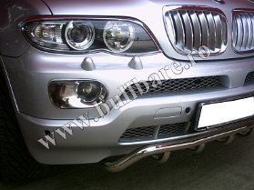 BMW X5 Rama crom proiector Bullbar inox BMW X5, praguri inox BMW X5, praguri aluminiu BMW X5, scut metalic motor BMW X5, carlig tractare BMW X5, jenti aliaj BMW X5, paravanturi geam BMW...