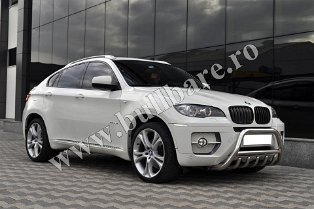 BMW X6 Bullbar inox B004 Bullbar inox BMW X6, praguri inox BMW X6, praguri aluminiu BMW X6, scut metalic motor BMW X6, carlig tractare BMW X6, jenti aliaj BMW X6, paravanturi geam BMW...