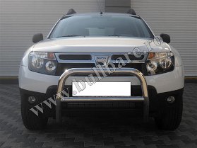 D. Duster Bullbar inox B001 (2) Bullbar inox Dacia Duster, bullbar poliuretan Dacia Duster, praguri inox Dacia Duster, praguri aluminiu Dacia Duster, toros-uri Dacia Duster, scut metalic motor...