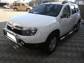 D. Duster Bullbar inox B001 (5) Bullbar inox Dacia Duster, bullbar poliuretan Dacia Duster, praguri inox Dacia Duster, praguri aluminiu Dacia Duster, toros-uri Dacia Duster, scut metalic motor...