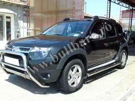 D. Duster Bullbar inox B003 (3) Bullbar inox Dacia Duster, bullbar poliuretan Dacia Duster, praguri inox Dacia Duster, praguri aluminiu Dacia Duster, toros-uri Dacia Duster, scut metalic motor...