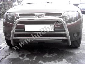 D. Duster Bullbar inox B003 (5) Bullbar inox Dacia Duster, bullbar poliuretan Dacia Duster, praguri inox Dacia Duster, praguri aluminiu Dacia Duster, toros-uri Dacia Duster, scut metalic motor...