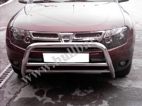 D. Duster Bullbar inox B003 (6) Bullbar inox Dacia Duster, bullbar poliuretan Dacia Duster, praguri inox Dacia Duster, praguri aluminiu Dacia Duster, toros-uri Dacia Duster, scut metalic motor...