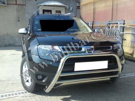 D. Duster Bullbar inox B003 Bullbar inox Dacia Duster, bullbar poliuretan Dacia Duster, praguri inox Dacia Duster, praguri aluminiu Dacia Duster, toros-uri Dacia Duster, scut metalic motor...