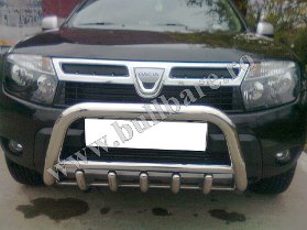 D. Duster Bullbar inox B004 (1) Bullbar inox Dacia Duster, bullbar poliuretan Dacia Duster, praguri inox Dacia Duster, praguri aluminiu Dacia Duster, toros-uri Dacia Duster, scut metalic motor...