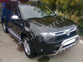 D. Duster Bullbar inox B004 (3) Bullbar inox Dacia Duster, bullbar poliuretan Dacia Duster, praguri inox Dacia Duster, praguri aluminiu Dacia Duster, toros-uri Dacia Duster, scut metalic motor...