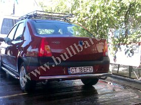 D. Logan Bullbar spate BS002 Bullbar inox Dacia Logan, bullbar poliuretan Dacia Logan, praguri inox Dacia Logan, praguri aluminiu Dacia Logan, toros-uri Dacia Logan, scut metalic motor...