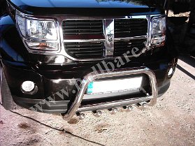 D. Nitro Bullbar inox B004 (1) Bullbar inox Dodge Nitro, bullbar poliuretan Dodge Nitro, praguri inox Dodge Nitro, praguri aluminiu Dodge Nitro, toros-uri Dodge Nitro, scut metalic motor...