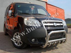 F. DOBLO 05-10 Bullbar inox B004 (4) Bullbar inox Fiat Doblo '05-'10, bullbar poliuretan Fiat Doblo '05-'10, praguri inox Fiat Doblo '05-'10, praguri aluminiu Fiat Doblo '05-'10, toros-uri Fiat...