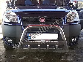 F. DOBLO 05-10 Bullbar inox B005 (3) Bullbar inox Fiat Doblo '05-'10, bullbar poliuretan Fiat Doblo '05-'10, praguri inox Fiat Doblo '05-'10, praguri aluminiu Fiat Doblo '05-'10, toros-uri Fiat...
