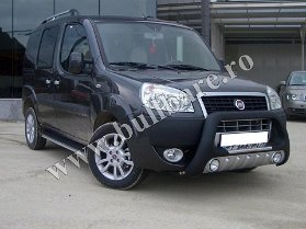 F. DOBLO 05-10 Bullbar poliuretan BP003 (4) Bullbar inox Fiat Doblo '05-'10, bullbar poliuretan Fiat Doblo '05-'10, praguri inox Fiat Doblo '05-'10, praguri aluminiu Fiat Doblo '05-'10, toros-uri Fiat...