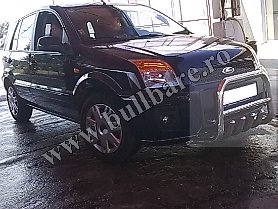 F. Fusion Bullbar inox B004 (2) Bullbar inox Ford Fusion, bullbar poliuretan Ford Fusion, praguri inox Ford Fusion, praguri aluminiu Ford Fusion, toros-uri Ford Fusion, scut metalic motor Ford...
