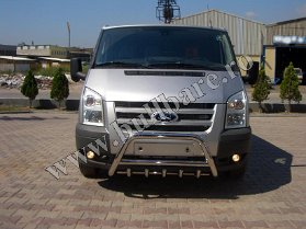 F. Transit 06-13 Bullbar inox B004 Bullbar inox Ford Transit '06-'13, bullbar poliuretan Ford Transit '06-'13, praguri inox Ford Transit '06-'13, praguri aluminiu Ford Transit '06-'13, toros-uri...