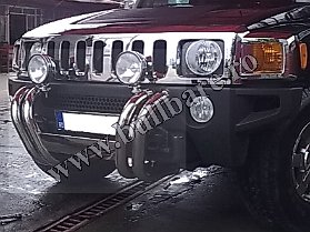 Hummer Bullbar inox (1) Bullbar inox Hummer, bullbar poliuretan Hummer, praguri inox Hummer, praguri aluminiu Hummer, toros-uri Hummer, scut metalic motor Hummer, carlig tractare...