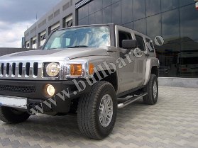 Hummer H3 09 Praguri inox (2) Bullbar inox Hummer, bullbar poliuretan Hummer, praguri inox Hummer, praguri aluminiu Hummer, toros-uri Hummer, scut metalic motor Hummer, carlig tractare...
