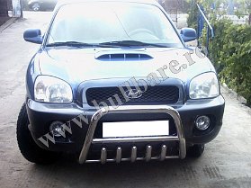 H. Santa Fe '01-'06 Bullbar inox B004A Bullbar inox Hyundai Santa Fe '01-'06, bullbar poliuretan Hyundai Santa Fe '01-'06, praguri inox Hyundai Santa Fe '01-'06, praguri aluminiu Hyundai Santa Fe...
