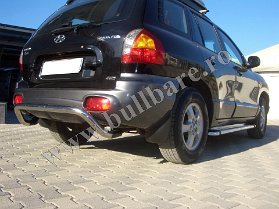 H. Santa Fe '01-'06 Bullbar spate BS001 Bullbar inox Hyundai Santa Fe '01-'06, bullbar poliuretan Hyundai Santa Fe '01-'06, praguri inox Hyundai Santa Fe '01-'06, praguri aluminiu Hyundai Santa Fe...
