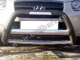 H. Santa Fe '07-'12 Bullbar BP002 1 Bullbar inox Hyundai Santa Fe '07-'12, bullbar poliuretan Hyundai Santa Fe '07-'12, praguri inox Hyundai Santa Fe '07-'12, praguri aluminiu Hyundai Santa Fe...