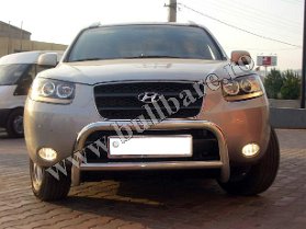 H. Santa Fe '07-'12 Bullbar inox B001 1 Bullbar inox Hyundai Santa Fe '07-'12, bullbar poliuretan Hyundai Santa Fe '07-'12, praguri inox Hyundai Santa Fe '07-'12, praguri aluminiu Hyundai Santa Fe...