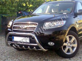 H. Santa Fe '07-'12 Bullbar inox B004 1 Bullbar inox Hyundai Santa Fe '07-'12, bullbar poliuretan Hyundai Santa Fe '07-'12, praguri inox Hyundai Santa Fe '07-'12, praguri aluminiu Hyundai Santa Fe...
