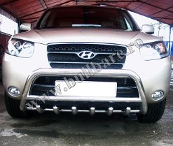 H. Santa Fe '07-'12 Bullbar inox B004 3 Bullbar inox Hyundai Santa Fe '07-'12, bullbar poliuretan Hyundai Santa Fe '07-'12, praguri inox Hyundai Santa Fe '07-'12, praguri aluminiu Hyundai Santa Fe...