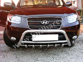 H. Santa Fe '07-'12 Bullbar inox B004 7 Bullbar inox Hyundai Santa Fe '07-'12, bullbar poliuretan Hyundai Santa Fe '07-'12, praguri inox Hyundai Santa Fe '07-'12, praguri aluminiu Hyundai Santa Fe...