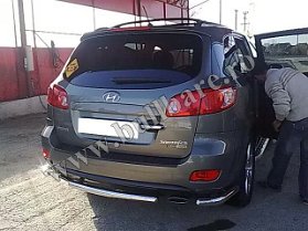 H. Santa Fe '13+ Bullbar spate BS018 Bullbar inox Hyundai Santa Fe '13+, bullbar poliuretan Hyundai Santa Fe '13+, praguri inox Hyundai Santa Fe '13+, praguri aluminiu Hyundai Santa Fe '13+,...
