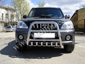H. Terracan '01-'03 Bullbar inox B012 Bullbar inox Hyundai Terracan '01-'03, bullbar poliuretan Hyundai Terracan '01-'03, praguri inox Hyundai Terracan '01-'03, praguri aluminiu Hyundai Terracan...