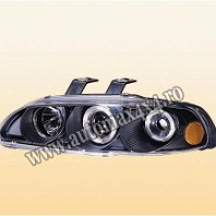 Honda Civic 4usi '92 Far negru angel eye Accesorii auto dedicate pentru Honda Civic 4 usi : paravanturi geam, paracapota, spoiler, eleron, bare portbagaj aerodinamic, far tuning, stop tuning, pachet...